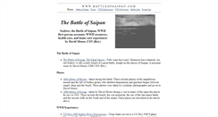 Desktop Screenshot of battleofsaipan.com